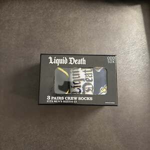 Liquid Death x Odd Sox 3-Pack Crew Socks Men's Sizes 6-13